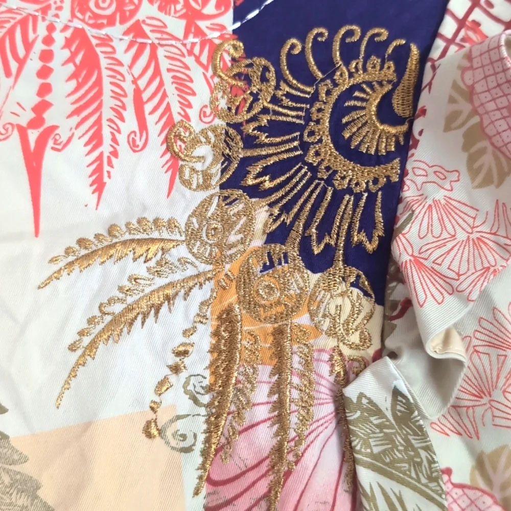 Anthropologie Elevenses Patchwork Iced Juniper Blazer Jacket Size 8 - Picture 11 of 16